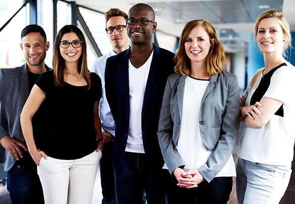 A group of young professionals who will be future business leaders