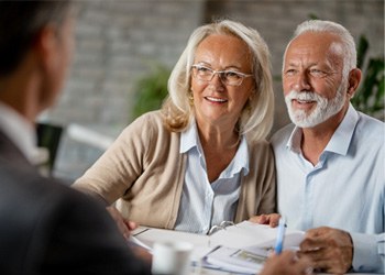 Couple with wealth manager in Irving 