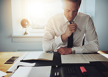 Man reviewing options for strengthening legacy and estate planning