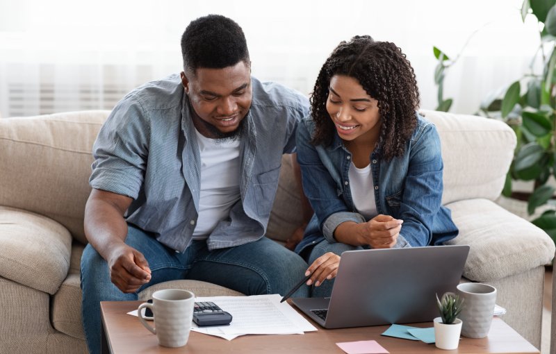 couple discussing finances 